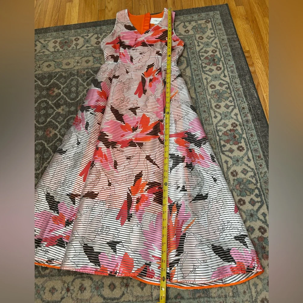 LK Bennett Prula Graphic Floral Midi Dress - Picture 9 of 9